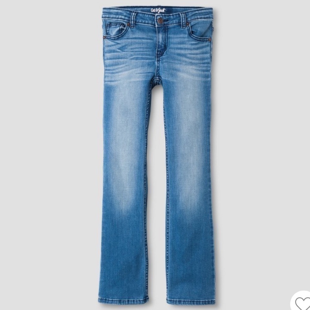 Cat & Jack Bootcut Super Stretch Jeans In Medium Wash! NWT!